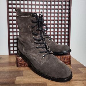 Frye Suede Lace Up Combat Boot
